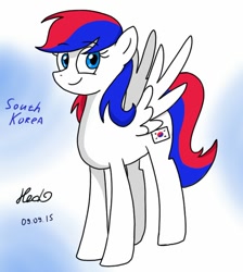 Size: 606x677 | Tagged: safe, artist:hetalianderpy, imported from derpibooru, oc, oc only, pony, nation ponies, ponified, solo, south korea