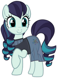 Size: 2200x3000 | Tagged: safe, artist:cheezedoodle96, imported from derpibooru, coloratura, earth pony, pony, the mane attraction, .svg available, c:, clothes, cute, dress, female, happy, mare, raised hoof, rara, rarabetes, simple background, smiling, solo, svg, transparent background, vector
