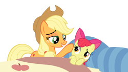 Size: 5120x2880 | Tagged: safe, artist:chrisps2, imported from derpibooru, apple bloom, applejack, bloom and gloom, absurd resolution, simple background, transparent background, vector