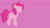 Size: 1280x720 | Tagged: safe, artist:fancy_sprakle, imported from derpibooru, pinkie pie, female, minimalist, pink, simple, simple background, solo, wallpaper