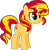Size: 605x614 | Tagged: safe, artist:lightningbolt, derpibooru exclusive, imported from derpibooru, sunset shimmer, pony, unicorn, .svg available, cute, female, frown, hair over one eye, show accurate, simple background, solo, svg, transparent background, vector