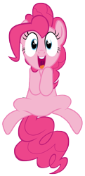 Size: 7000x14500 | Tagged: safe, artist:tardifice, imported from derpibooru, pinkie pie, the crystal empire, absurd resolution, cute, diapinkes, female, midair, open mouth, photoshop, simple background, sitting, solo, transparent background, vector