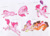 Size: 6700x4816 | Tagged: safe, artist:dawn22eagle, imported from derpibooru, cheese sandwich, pinkie pie, oc, oc:chocolate biscuit, oc:lemon meringue, oc:strawberry icecream, earth pony, pony, absurd resolution, cheesepie, female, filly pinkie pie, headcanon, male, next generation, nudity, offspring, older, parent:cheese sandwich, parent:pinkie pie, parents:cheesepie, sheath, shipping, straight, traditional art, younger