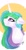 Size: 657x1280 | Tagged: safe, artist:icecoldwulf, imported from derpibooru, princess celestia, bust, colored pupils, female, looking up, missing accessory, solo