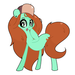 Size: 2000x2000 | Tagged: safe, artist:turtlefarminguy, imported from derpibooru, earth pony, pony, female, gravity falls, mare, ponified, solo, wendy corduroy