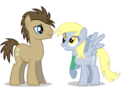 Size: 1476x1065 | Tagged: safe, artist:foxxarius, imported from derpibooru, derpy hooves, doctor whooves, time turner, pony, accessory swap, male, necktie, simple background, stallion, transparent background, vector