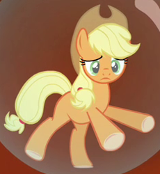 Size: 233x253 | Tagged: safe, imported from derpibooru, screencap, applejack, earth pony, pony, twilight's kingdom, cowboy hat, female, hat, mare, outfit catalog, solo