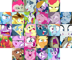 Size: 1200x1000 | Tagged: safe, imported from derpibooru, screencap, apple bloom, applejack, big macintosh, braeburn, diamond tiara, discord, fancypants, fashion plate, fluttershy, lemon hearts, ma hooffield, octavia melody, party favor, pinkie pie, rainbow dash, rarity, smooze, spike, starlight glimmer, twilight sparkle, alicorn, earth pony, pegasus, pony, unicorn, amending fences, appleoosa's most wanted, bloom and gloom, brotherhooves social, canterlot boutique, castle sweet castle, crusaders of the lost mark, do princesses dream of magic sheep, hearthbreakers, made in manehattan, make new friends but keep discord, party pooped, princess spike (episode), rarity investigates, scare master, season 5, slice of life (episode), tanks for the memories, the cutie map, the cutie re-mark, the hooffields and mccolts, the lost treasure of griffonstone, the mane attraction, the one where pinkie pie knows, what about discord?, arin hanson face, best faces of season 5, carrot, collage, do i look angry, exploitable meme, face, faic, fashion reaction, female, flaskhead hearts, flutterscream, food, hayburn, hooffield family, i didn't listen, i'm pancake, image macro, insertavia, mane six, mare, meme, pancakes, puffy cheeks, s5 starlight, slime, starlight says bravo, tongue out, twilight sparkle (alicorn), wall of tags, winnie the pink