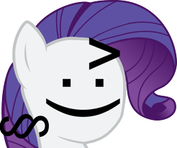 Size: 865x726 | Tagged: safe, imported from derpibooru, rarity, ^:) §, emoticon, emoticon face, meme