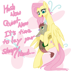 Size: 4500x4500 | Tagged: safe, artist:jibberjibbs, imported from derpibooru, fluttershy, oc, oc:dissonance, hybrid, absurd resolution, interspecies offspring, mother and son, offspring, parent:discord, parent:fluttershy, parents:discoshy, story in the source