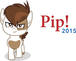 Size: 6941x5514 | Tagged: safe, artist:itv-canterlot, imported from derpibooru, pipsqueak, crusaders of the lost mark, absurd resolution, jeb bush, male, simple background, slogan, smirk, solo, transparent background, vector, ¡yeb!