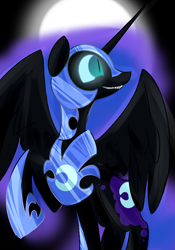 Size: 700x1000 | Tagged: safe, artist:lunar-march, imported from derpibooru, nightmare moon, female, solo