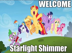 Size: 800x593 | Tagged: safe, artist:joaz-cianbrony, edit, edited screencap, imported from derpibooru, screencap, starlight glimmer, sunset shimmer, pony, unicorn, the cutie re-mark, drama, meme, recolor, starlight drama, sunset vs starlight debate