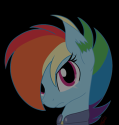 Size: 729x766 | Tagged: safe, artist:cute_pinkie7, imported from derpibooru, rainbow dash, the cutie re-mark, alternate timeline, apocalypse dash, base used, crystal war timeline, female, solo, torn ear, war