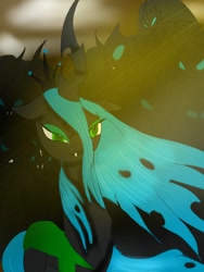 Size: 960x1280 | Tagged: safe, artist:nuttypanutdy, imported from derpibooru, queen chrysalis, changeling, changeling queen, crown, female, jewelry, regalia