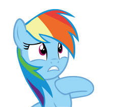 Size: 4249x3592 | Tagged: safe, artist:sapphireartemis, imported from derpibooru, rainbow dash, rarity investigates, absurd resolution, cute, d:, dashabetes, female, i'm not cute, simple background, solo, transparent background, vector