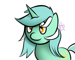 Size: 1280x1024 | Tagged: safe, artist:lyres-art, imported from derpibooru, lyra heartstrings, pony, unicorn, female, mare, signature, simple background, smiling, solo, transparent background