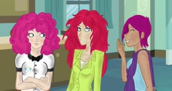 Size: 1024x546 | Tagged: safe, artist:cirusthecitrus, imported from derpibooru, fuchsia blush, pinkie pie, raspberry fluff, equestria girls, rainbow rocks, background human