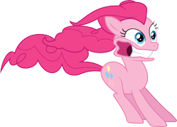 Size: 6076x4351 | Tagged: safe, artist:mehoep, imported from derpibooru, pinkie pie, earth pony, pony, the best night ever, .svg available, absurd resolution, female, mare, simple background, solo, transparent background, vector, windswept mane