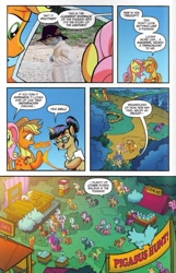 Size: 605x937 | Tagged: safe, edit, idw, imported from derpibooru, applejack, fluttershy, nosey news, pigasus, spoiler:comic, spoiler:comicff23, parody, quill (character), secret squirrel