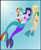 Size: 2683x3296 | Tagged: safe, artist:physicrodrigo, imported from derpibooru, part of a set, applejack, rainbow dash, twilight sparkle, angler fish, mermaid, series:equestria mermaids, equestria girls, armband, bandeau, belly button, blue underwear, bubble, clothes, earfins, flippers, flippers (gear), gills, high res, mermaidized, midriff, ocean, panties, part of a series, pearl, species swap, story included, submarine, underwater, underwear, webbed fingers