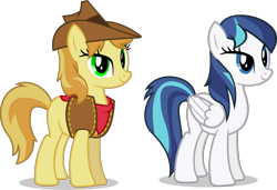 Size: 4999x3418 | Tagged: safe, artist:ladysugarsapphire, imported from derpibooru, oc, oc only, oc:sky scrapper, oc:wild west, pegasus, pony, offspring, parents:shiningdash, race swap, simple background, transparent background