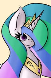 Size: 1692x2552 | Tagged: safe, artist:color-spark, artist:psicarii, imported from derpibooru, princess celestia, female, solo