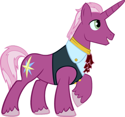 Size: 1024x954 | Tagged: safe, artist:blah23z, imported from derpibooru, blue moon (g4), cheerilee, clothes, male, palette swap, raised hoof, recolor, shirt, simple background, solo, transparent background