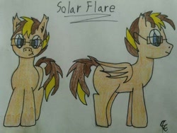 Size: 960x722 | Tagged: safe, artist:gerardreins, imported from derpibooru, oc, oc only, oc:solar flare, pony, unicorn, vampony, apple family, solo, vulcan in bloom