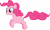 Size: 6000x3584 | Tagged: safe, artist:slb94, imported from derpibooru, pinkie pie, scare master, female, pronking, simple background, solo, transparent background, vector