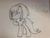 Size: 1280x960 | Tagged: safe, artist:mranthony2, imported from derpibooru, pony, looking at you, monochrome, ponified, rwby, solo, traditional art, weiss schnee, wink