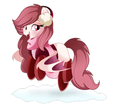 Size: 1400x1250 | Tagged: safe, artist:hikariviny, imported from derpibooru, oc, oc only, bat pony, pony, solo, winter