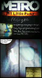 Size: 1150x2097 | Tagged: safe, artist:askporny, imported from derpibooru, oc, oc only, oc:metro-alex, oc:metro-andrei, comic, gas mask, metro:mylittlepony, prologue