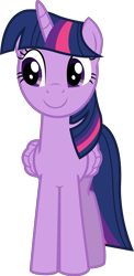 Size: 2246x4604 | Tagged: safe, artist:sketchmcreations, imported from derpibooru, twilight sparkle, alicorn, pony, princess twilight sparkle (episode), female, happy, inkscape, mare, simple background, smiling, solo, transparent background, twilight sparkle (alicorn), vector