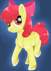 Size: 600x840 | Tagged: safe, artist:mlpdarksparx, imported from derpibooru, apple bloom, cute, female, solo, unshorn fetlocks