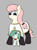 Size: 671x900 | Tagged: artist needed, safe, artist:pandacraft, imported from derpibooru, oc, oc only, oc:emerald jewel, oc:hope blossoms, pony, colt quest, adult, clothes, cute, cyoa, female, floppy ears, gray background, looking down, mare, ponytail, simple background