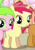 Size: 70x100 | Tagged: safe, imported from derpibooru, screencap, apple rose, babs seed, liberty belle, pony, unicorn, apple family reunion, apple family member, background pony, cropped, female, filly, picture for breezies, race swap, solo focus