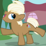 Size: 150x149 | Tagged: safe, imported from derpibooru, screencap, lickety split, earth pony, pony, secret of my excess, background pony, lickety split (g4), picture for breezies, solo