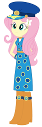 Size: 783x2333 | Tagged: safe, artist:sketchmcreations, imported from derpibooru, vector edit, admiral fairy flight, fluttershy, equestria girls, testing testing 1-2-3, 70's fashion, ancient wonderbolts uniform, clothes, costume, female, simple background, solo, transparent background, vector, wonderbolts