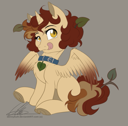 Size: 669x657 | Tagged: safe, artist:dvixie, deleted from derpibooru, imported from derpibooru, oc, oc only, oc:anya, alicorn, pony, alicorn oc, collar, solo