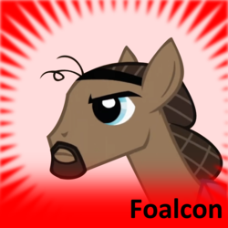 Size: 250x250 | Tagged: safe, imported from derpibooru, jesús pezuña, earth pony, pony, derpibooru, frown, implied foalcon, male, meta, official spoiler image, side view, solo, spoilered image joke, stallion