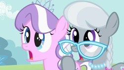 Size: 1366x768 | Tagged: safe, imported from derpibooru, screencap, diamond tiara, silver spoon, the cutie pox, jaw drop