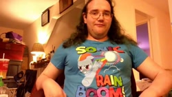 Size: 1366x768 | Tagged: safe, imported from derpibooru, rainbow dash, human, chris chan, irl, irl human, photo