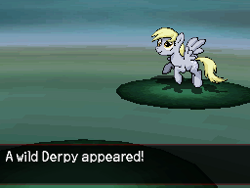 Size: 256x192 | Tagged: safe, artist:dmn666, imported from derpibooru, derpy hooves, pegasus, pony, crossover, female, mare, pixel art, pokémon, ponymon, solo