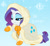 Size: 700x642 | Tagged: safe, artist:thegamercolt, artist:viddi32, imported from derpibooru, rarity, bedroom eyes, bow, bundled up, cloak, clothes, female, raised hoof, snow, snowfall, solo, winter, winter outfit