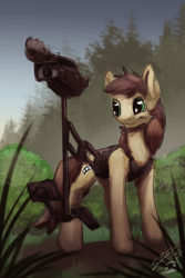 Size: 1000x1500 | Tagged: safe, artist:blindcoyote, imported from derpibooru, oc, oc only, oc:rough cut, earth pony, pony, camera, solo