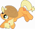 Size: 5639x4764 | Tagged: safe, artist:aureai, imported from derpibooru, applejack, a dog and pony show, absurd resolution, cute, female, jackabetes, simple background, solo, transparent background, vector