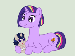 Size: 900x675 | Tagged: safe, artist:srbarker, imported from derpibooru, oc, oc only, oc:canis, oc:libra, pony, baby, baby pony, brother and sister, colt, duo, female, foal, male, mare, offspring, parent:comet tail, parent:twilight sparkle, parents:cometlight, simple background