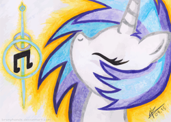 Size: 1920x1371 | Tagged: safe, artist:bronyhands, imported from derpibooru, dj pon-3, vinyl scratch, female, solo