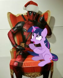 Size: 2009x2488 | Tagged: safe, imported from derpibooru, twilight sparkle, christmas, deadpool, funny